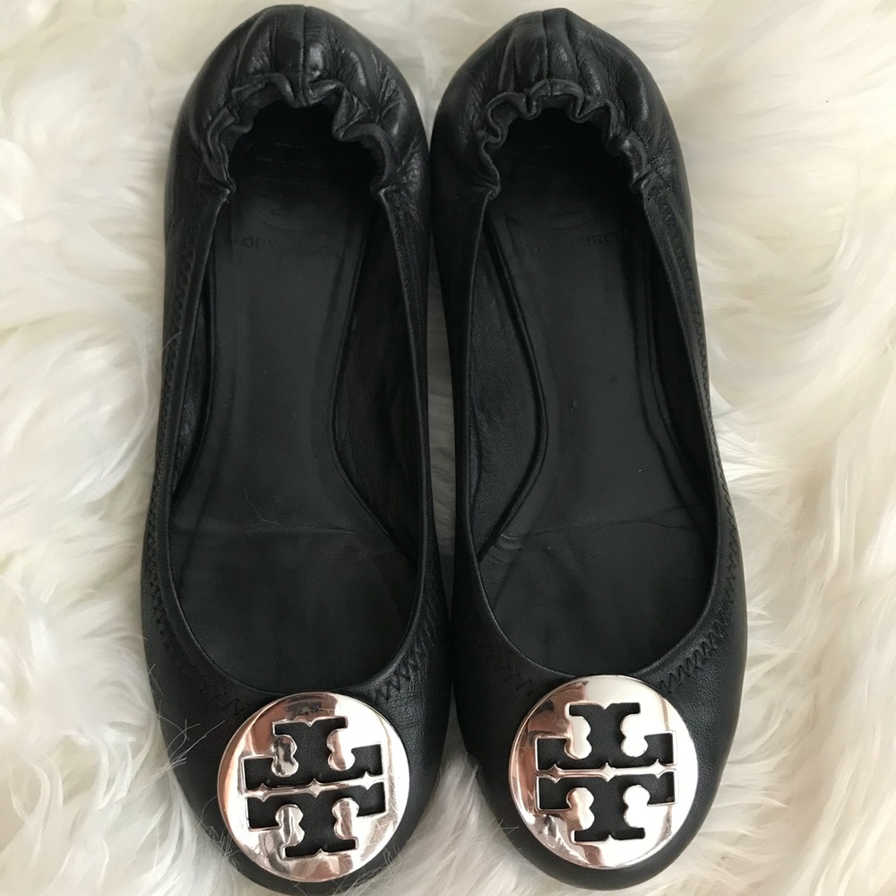 Black Tory Burch flats size 7M Black